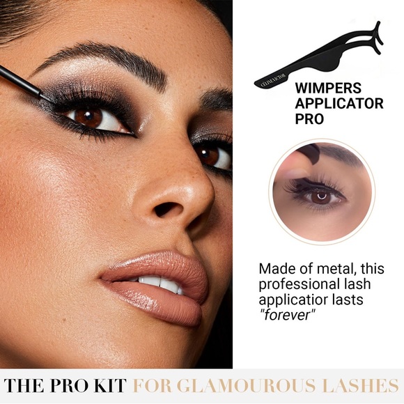 2x Natural Lashes, Eyelash Applicator PRO, Couture Transparent & Black Eyeliner - Picture 7 of 11
